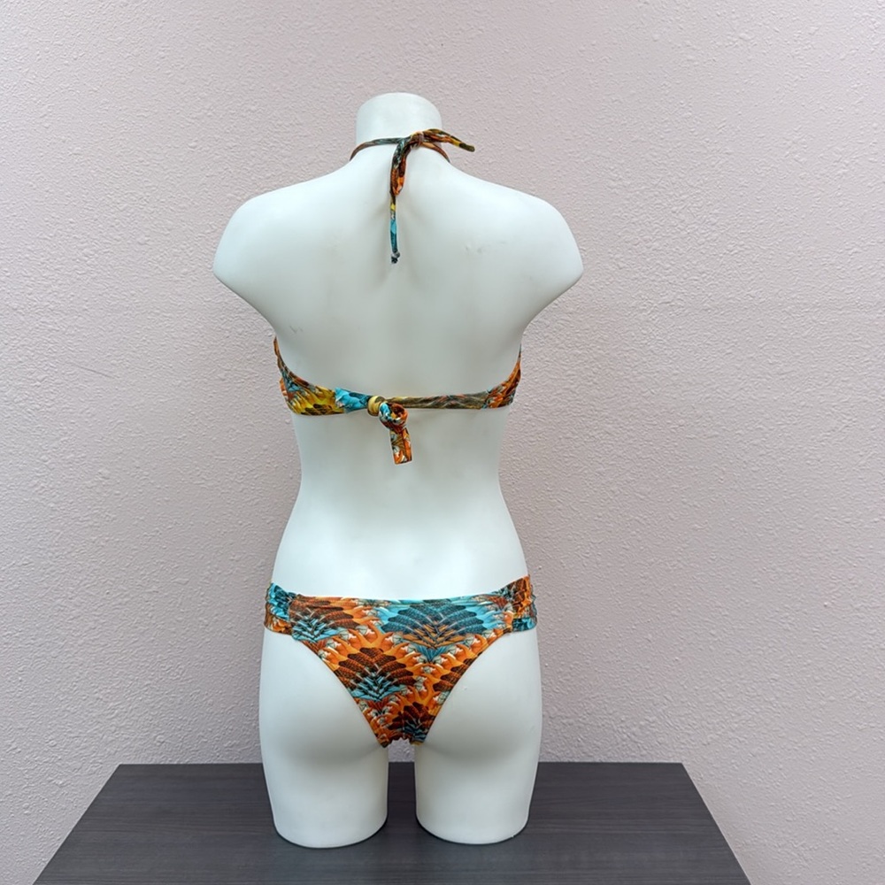 Colorful Patterned Halter Bikini - image 2